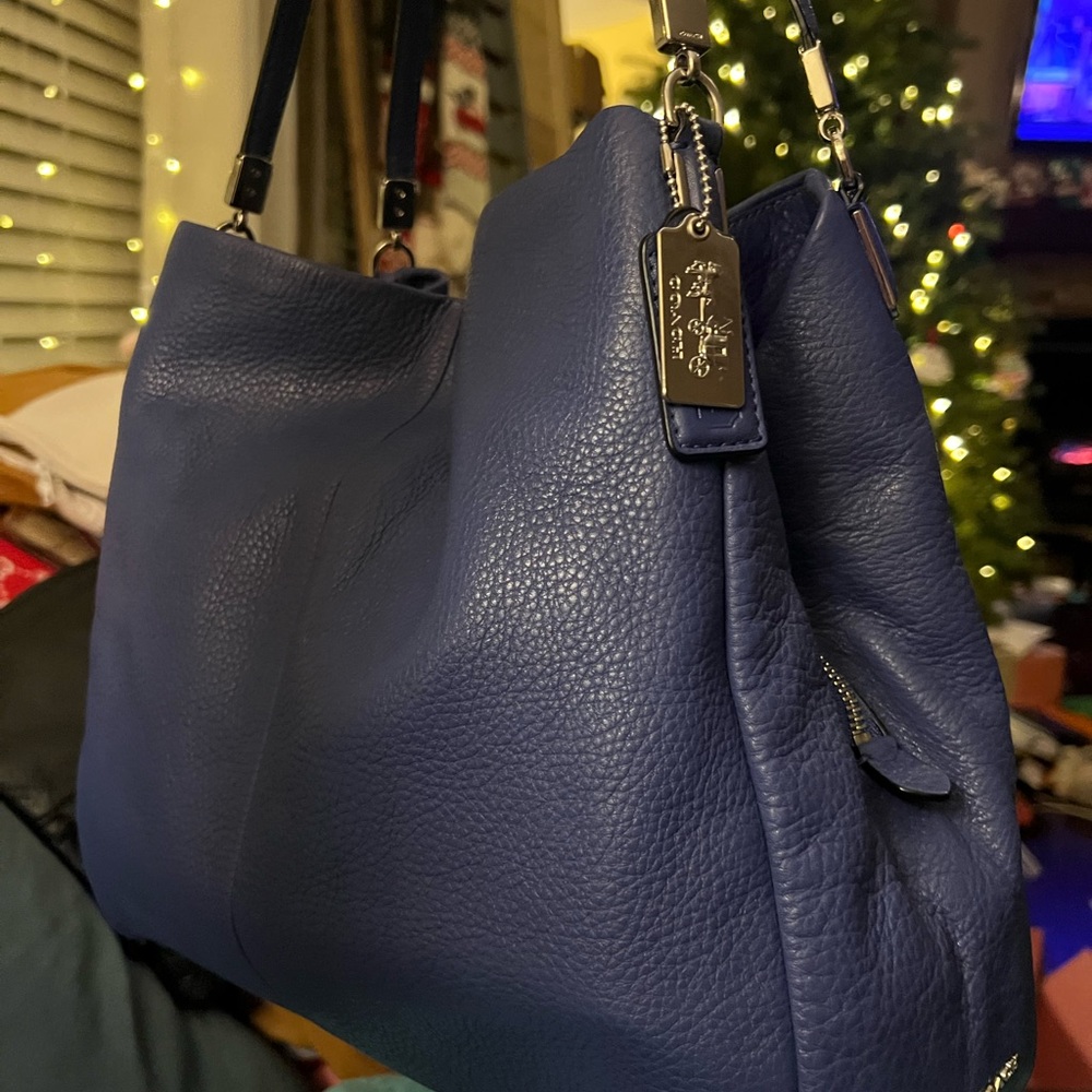 COACH MADISON PHOEBE BLUEBERRY SHOULDER BAG (Style #26224)